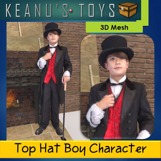 Top Hat Boy Statue