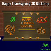 Thanksgiving 3D Backdrop   - PLAGEN  (ADD)