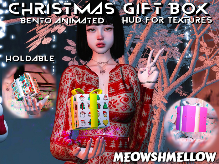 [Meowshmellow] Christmas Gift Box - Bento Animated