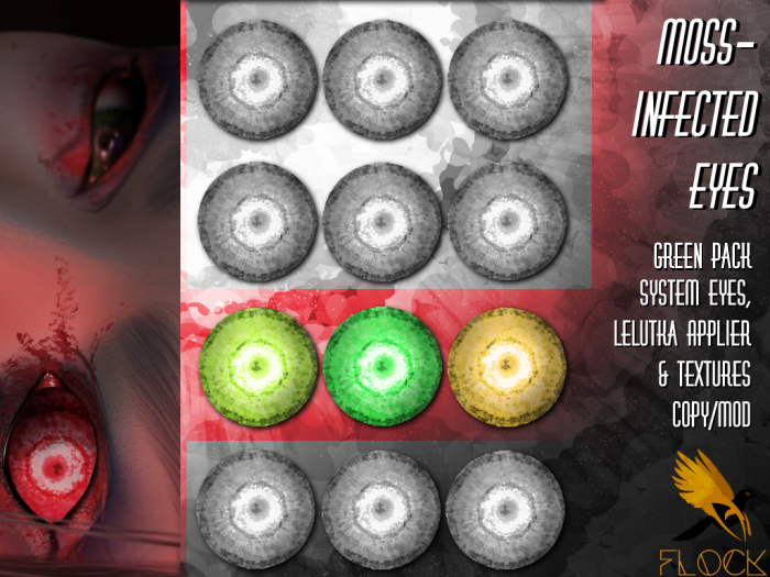 [FLOCK] - Moss-Infected Eyes - Green Pack