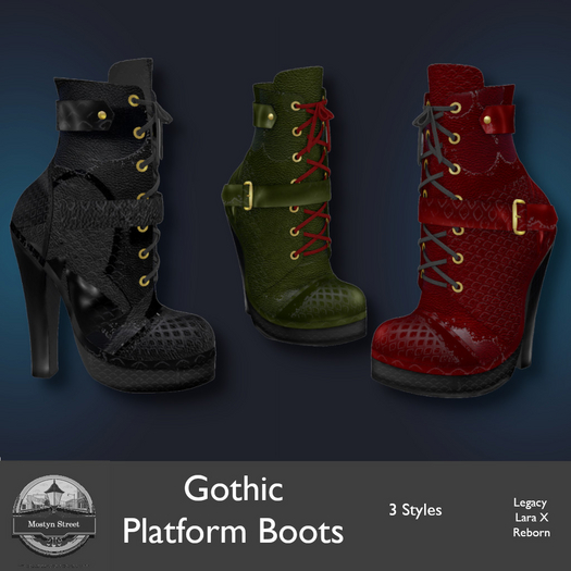Mostyn St - Gothic Platform Boots