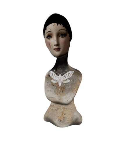 Goth Shabby Mannequin Form Display Doll
