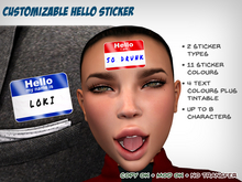Customizable Hello Sticker Pack
