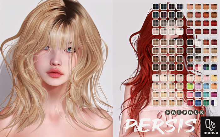 [monso] Persis Hair /Fatpack