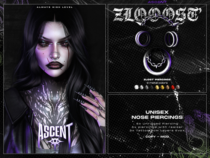 ASCENT - Zlost' Piercings