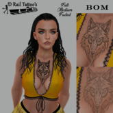 Wolf Chest Tattoo BOM layer included