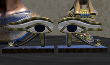 Egyptian Mummy Eyes - Mesh 4 Prim 2 LI (PBR) Mod/Copy - Boxed
