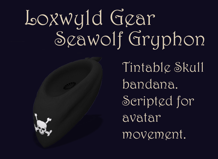 Loxwyld Gryphon Gear B&W Skull Bandana
