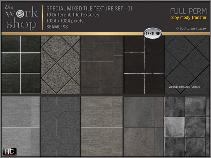 SPECIAL MIXED TILE TEXTURE SET - 01
