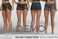 Demo Skirt Riza Fatpack Denim - Jeans -  Reborn,  Legacy, LaraX, PetiteX FashionNatic