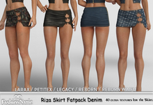 Skirt Riza Fatpack Denim - Jeans -  Reborn,  Legacy, LaraX, PetiteX FashionNatic