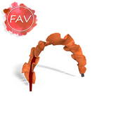 Orange Hair Clip Band