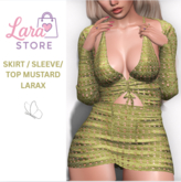 LS - SKIRT / SLEEVE / TOP LARAX MUSTARD