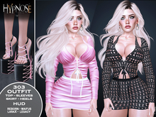 HYPNOSE - 303 OUTFIT TOP SLEEVES SKIRT HEELS {WEAR ME}