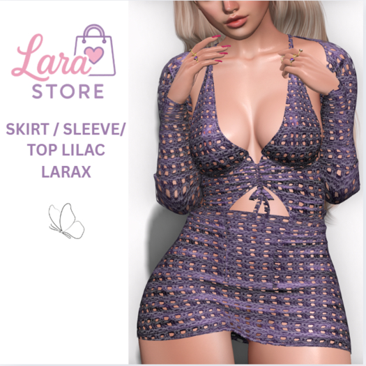 LS - SKIRT / SLEEVE / TOP LARAX LILAC