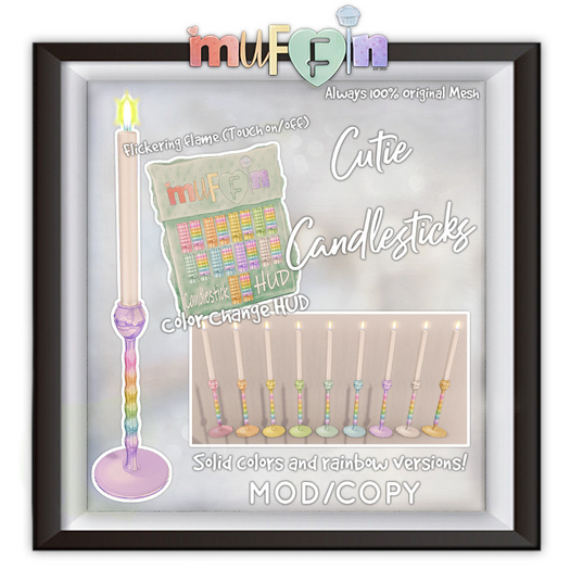 .muffin. Cutie Candlesticks (ADD)