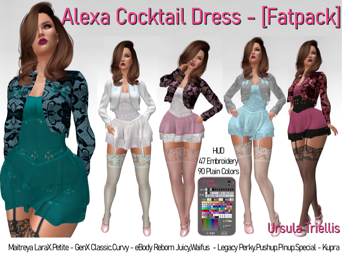 7230 Alexa Cocktail Dress - [Fatpack]
