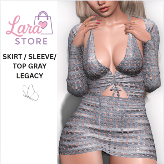 LS - SKIRT / SLEEVE / TOP LEGACY GRAY