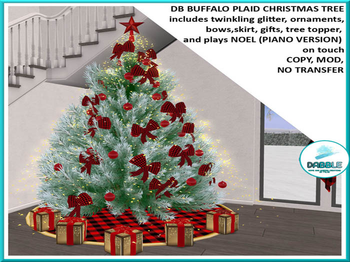 DB BUFFALO PLAID CHRISTMAS TREE  add me