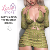 LS - SKIRT / SLEEVE / TOP REBORN MUSTARD
