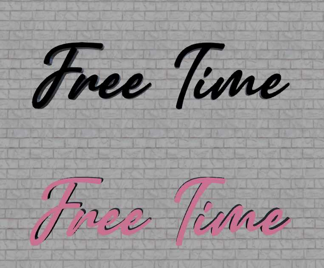 Panel FREE TIME name logo
