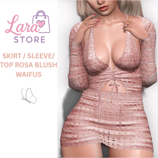 LS - SKIRT / SLEEVE / TOP WAIFUS ROSA BLUSH