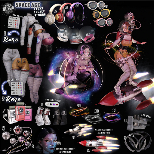 02.[Since1975] Space Age - Pant (LaraX) RARE