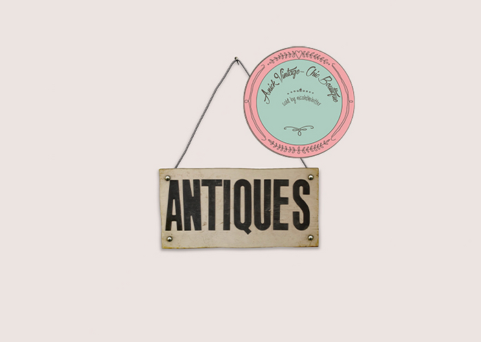 *ionic* ANTIQUES sign