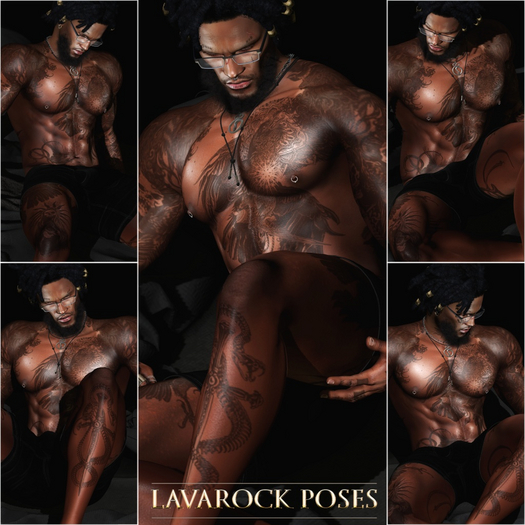 .:LAVAROCK POSES:.Male Bento Pose Set-49