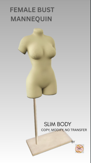 ISO_Female_TorsoMannequin_PaleYellow_Slim(No Transfer)