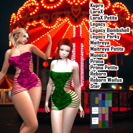 (GGD) Dress 83-Sparkle (22 Colors)