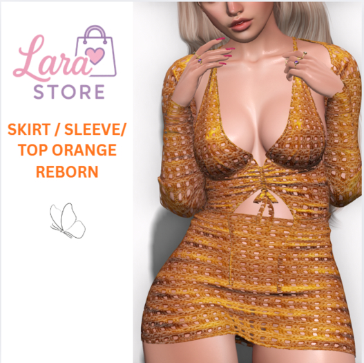 LS - SKIRT / SLEEVE / TOP REBORN ORANGE