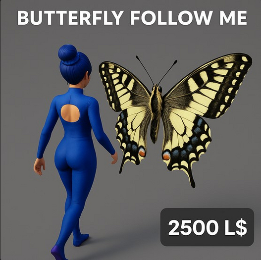 Butterfly Follow Me – Animated Companion Pet