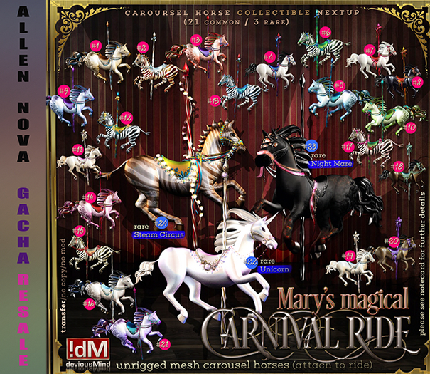 22 RARE !dM CarnivalRide **CELESTIAL** (BOX)