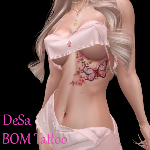 DeSa -Butterfly P08- BOM Tattoo (Add)