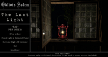 [+Oblivis+] The Last Light Lantern RED