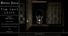 [+Oblivis+] The Last Light Lantern STEEL