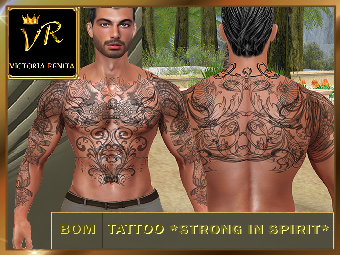 VR* TATTOO *STRONG IN SPIRIT*
