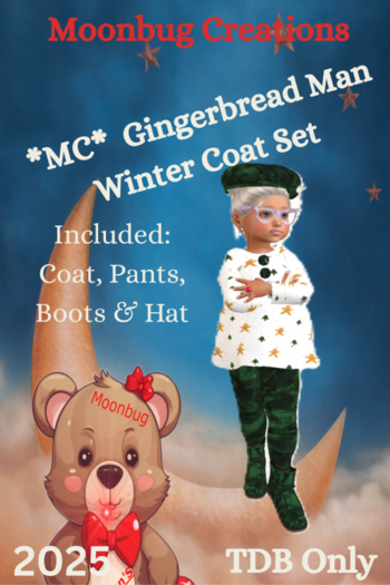 *MC* Gingerbread Man Winter Coat Set