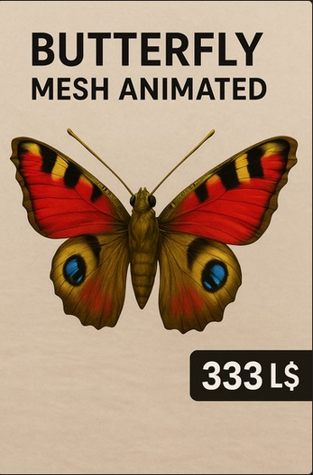 Butterfly Mesh Animated