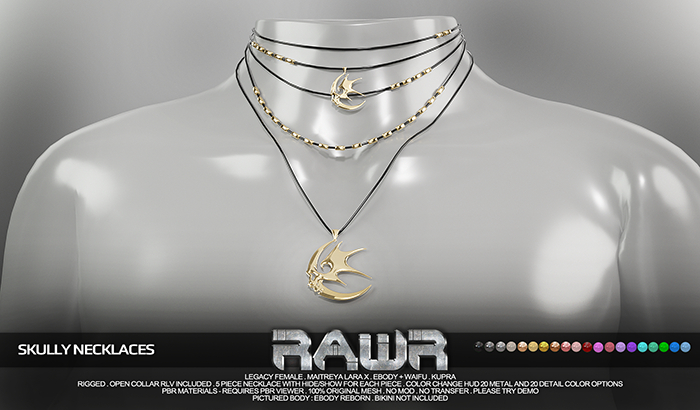 RAWR! Skully Necklaces (add me)