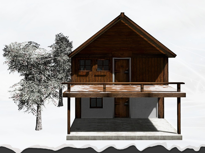 Rustic winter chalet 2025