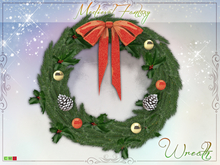 [MF] Holiday Christmas Wreath with Holly(Boxed)