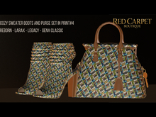 Red Carpet Cozy Sweater Boots & Purse Collection In Print #4