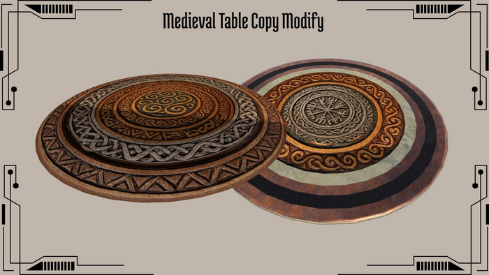 Medieval Table Copy MODIFY 2 SET