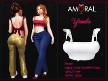 Amoral - Yamila Top - White