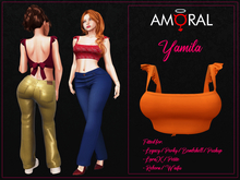 Amoral - Yamila Top - Orange