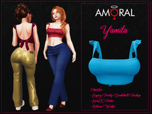 Amoral - Yamila Top - Light Blue