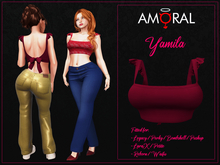 Amoral - Yamila Top - Cherry