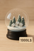 Mini Snow Globe with Christmas Music